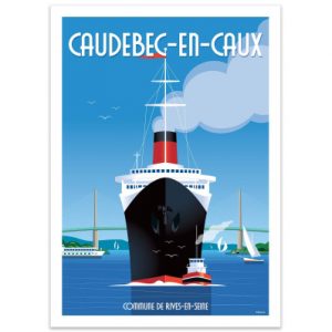 Affiche – Raphael Delerue – Caudebec en Caux – 30x40cm