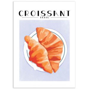 Affiche – Paris ByKammille – Croissant – 30x40cm