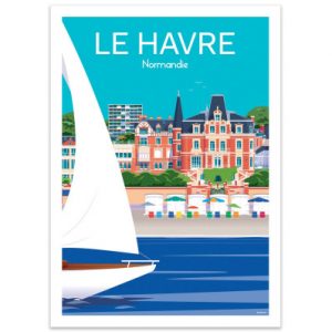 Affiche – Raphael Delerue – Le Havre Normandie – 30x40cm