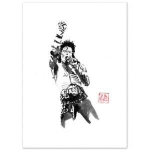 Affiche – Pechane Sumie – Michael Jackson on stage – 30x40cm