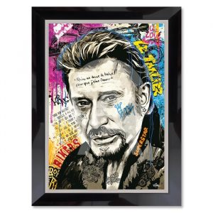 Image encadrée – Romaric – Johnny Hallyday – 50x70cm