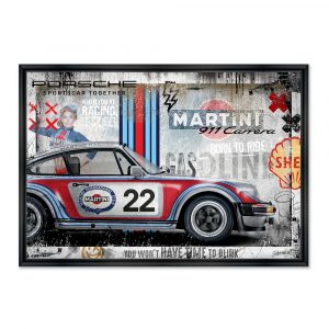 Image encadrée – Rubix – 911 RSR Gasoline – 60x90cm