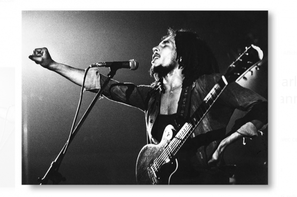 Affiche – Célébrités – Bob Marley en concert en 1970 – 24x30cm