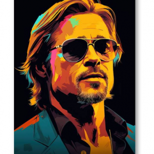 Affiche – Cinéma – Brad Pitt – Pop art – 24x30cm