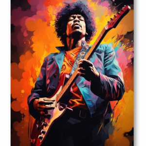 Affiche – Célébrités – Jimi Hendrix – Pop art – 24x30cm