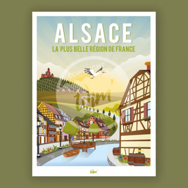 Affiche – Wim – Alsace – 30x40cm