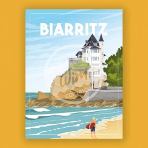 Affiche – Wim – Biarritz – 30x40cm