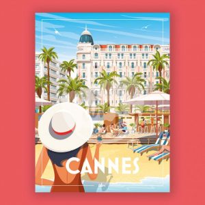 Affiche – Wim – Cannes – 30x40cm