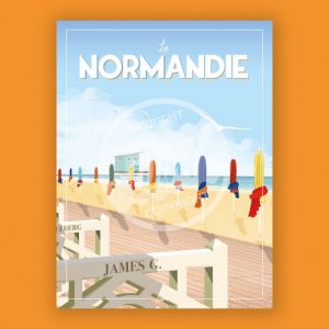 Affiche – Wim – Normandie – 30x40cm