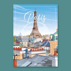 Affiche – Wim – Paris, Toi toi mon toit – 30x40cm