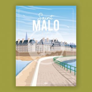 Affiche – Wim – Saint Malo – 30x40cm