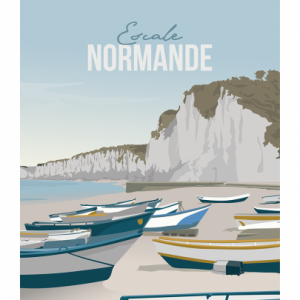 Affiche – Pauline Launay – Escale Normande – 30x40cm