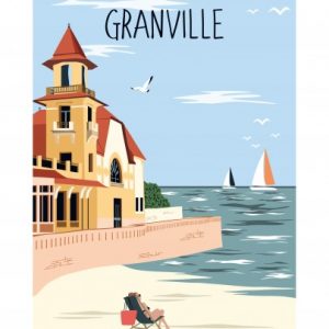 Affiche – Vue sur le Port – Granville – 30x40cm
