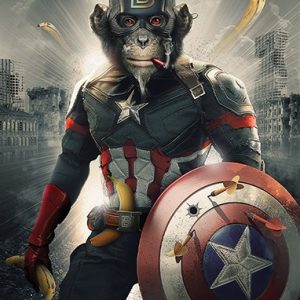 Impression Alu Dibond – Sylvain Binet – Captain America – 20x28cm