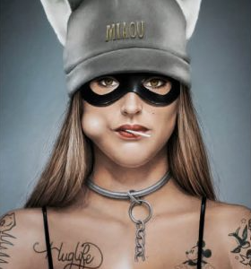 Impression Alu Dibond – A.Granger – Cat Woman – 20x28cm