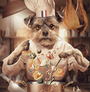 Impression Alu Dibond – Sylvain Binet – C’est moi le Chef – 20x28cm