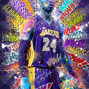 Impression Alu Dibond – Sylvain Binet – Kobe Bryant – 20x28cm