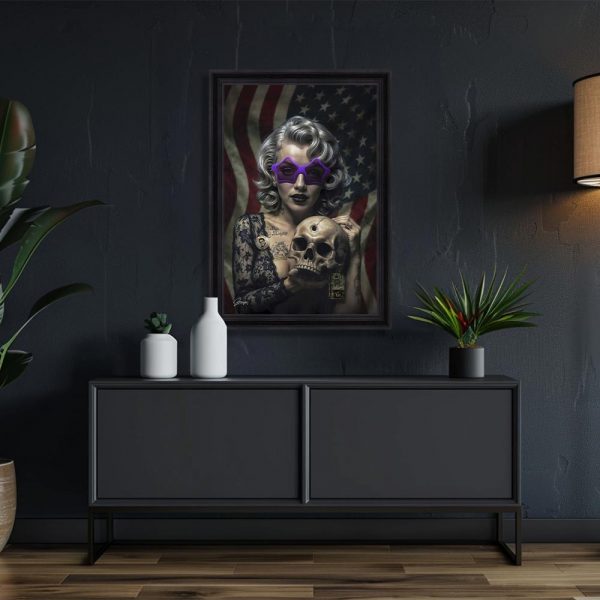 Image encadrée – Alexandre Granger – American Woman – 40x60cm ou 60x90cm