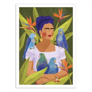 Affiche – Raissa Oltmanns – Frida and Birds – 50x70cm