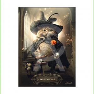 Impression Alu Dibond – Sylvain Binet – Chat-potelé – 20x28cm