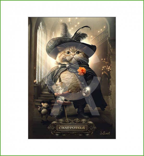 Impression Alu Dibond – Sylvain Binet – Chat-potelé – 20x28cm