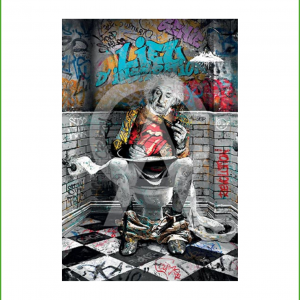 Impression Alu Dibond – Romaric – Albert Einstein WC – 20x28cm