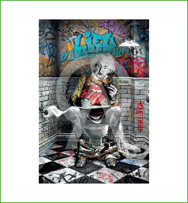 Impression Alu Dibond – Romaric – Albert Einstein WC – 20x28cm
