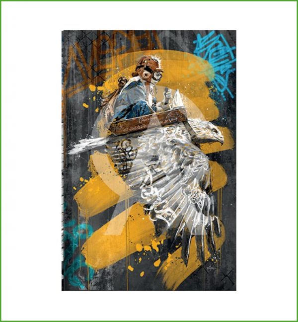 Impression Alu Dibond – Romaric – Le garçon et l’aigle – 20x28cm