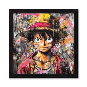 Image encadrée – Kalyssa – Luffy – 40x40cm