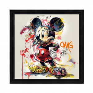 Image encadrée – Kalyssa – Mickey – 40x40cm