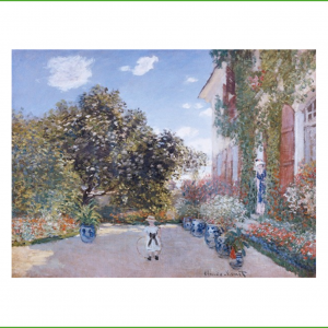 Affiche – Claude Monet – Jardin de l’artiste à Argenteuil – 30x40cm