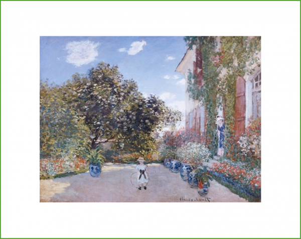 Affiche – Claude Monet – Jardin de l’artiste à Argenteuil – 30x40cm