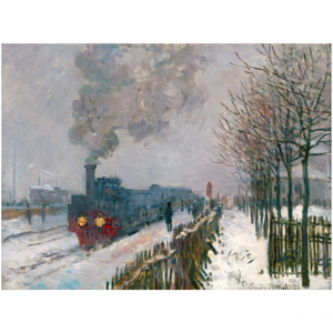 Affiche – Claude monet – Le Train dans la neige – 30x40cm