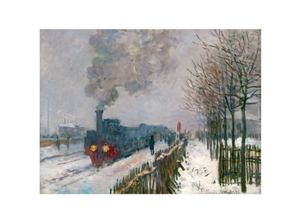 Affiche – Claude monet – Le Train dans la neige – 30x40cm