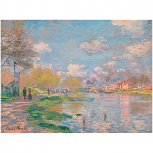 Affiche – Claude Monet – Le printemps au bord de la seine – 50x70cm