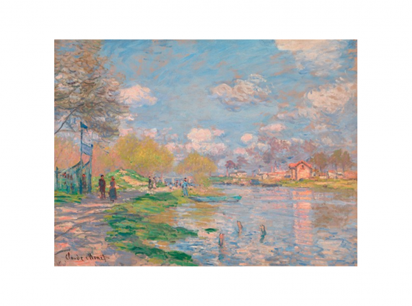 Affiche – Claude Monet – Le printemps au bord de la seine – 50x70cm
