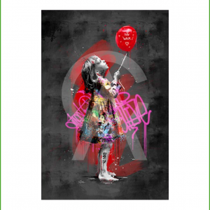 Impression Alu dibond – Romaric – La fille et le ballon – 20x28cm