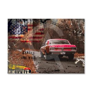 Impression Alu Dibond – Rubix – Mustang Fatbackred – 20x28cm