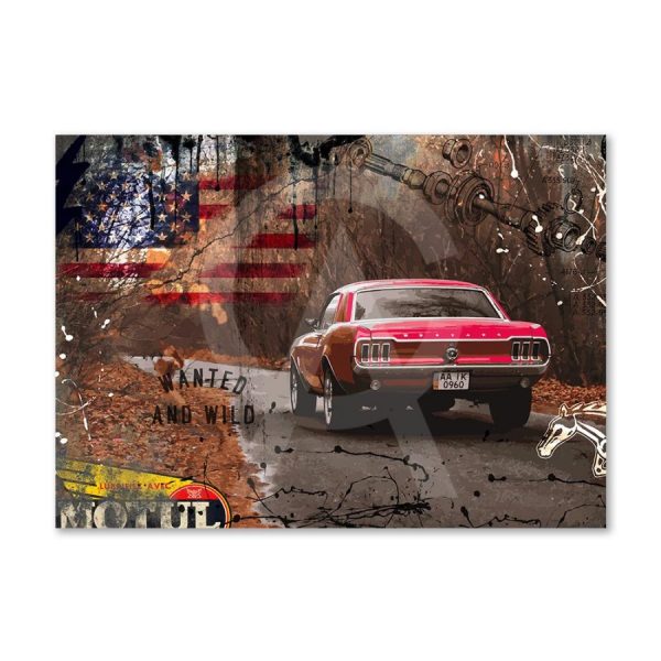 Impression Alu Dibond – Rubix – Mustang Fatbackred – 20x28cm