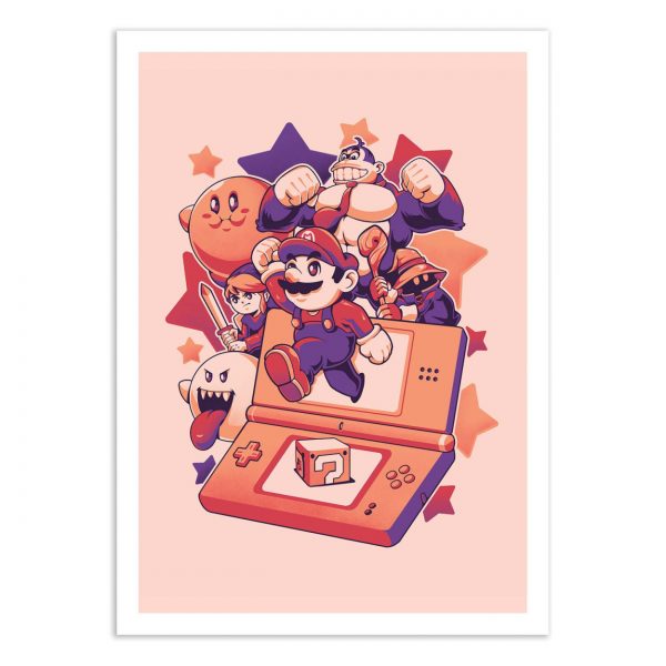 Affiche – EduEly – Lets Play Mario – 30x40cm