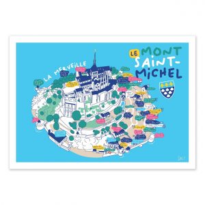 Affiche – Sté! – Mont Saint Michel – 30x40cm