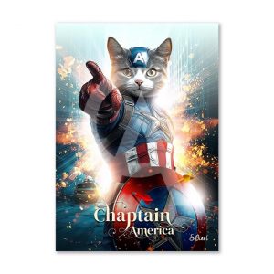 Impression Alu Dibond – Sylvain Binet – Chaptain America – 20x28cm