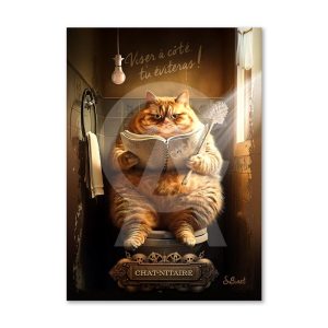 Impression Alu Dibond – Sylvain Binet – Chat-nitaire – 20x28cm