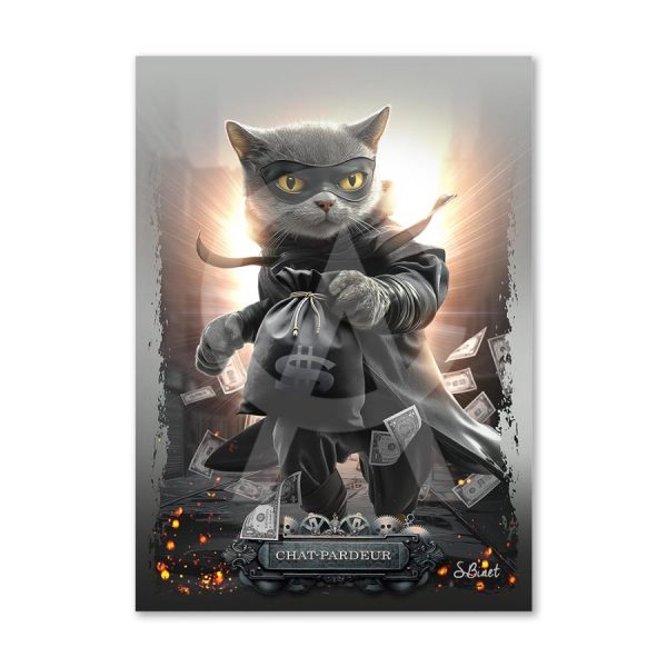Impression Alu Dibond – Sylvain Binet – Chat-pardeur – 20x28cm