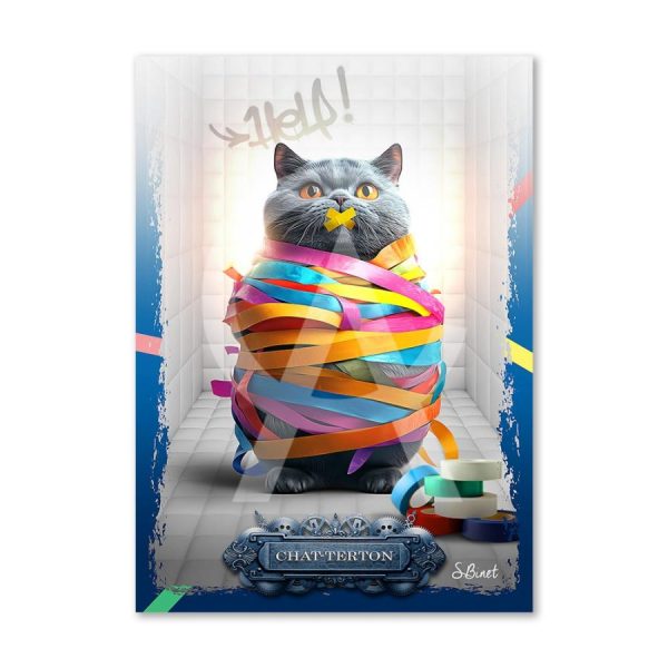Impression Alu Dibond – Sylvain Binet – Chat-tertone – 20x28cm
