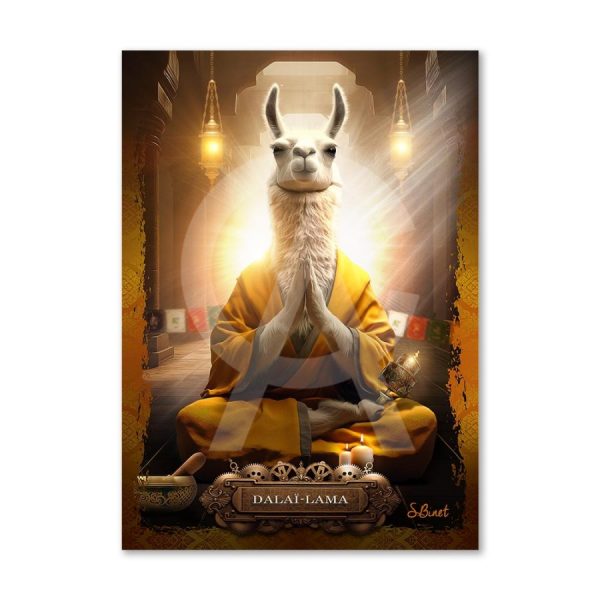 Impression Alu Dibond – Sylvain Binet – Dalaï Lama – 20x28cm
