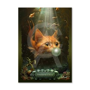 Impression Alu Dibond – Sylvain Binet – Poisson Chat – 20x28cm