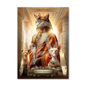 Impression Alu Dibond – Sylvain Binet – Toutân-chat-mon – 20x28cm