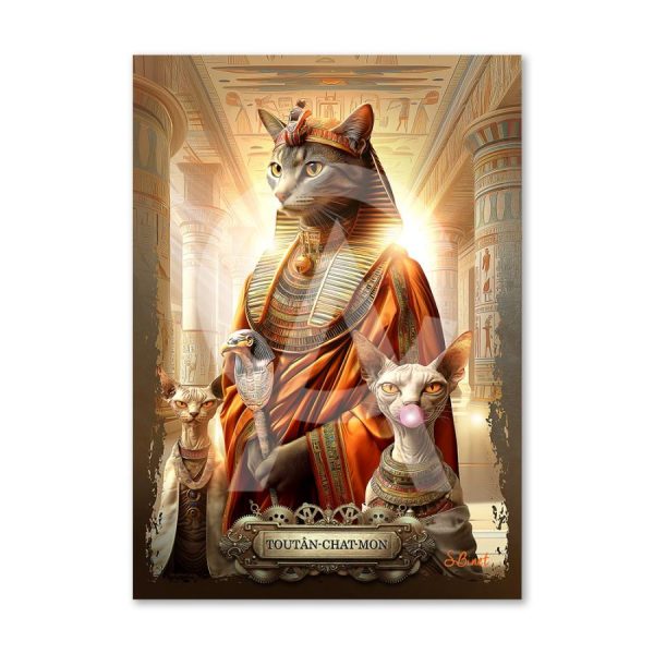 Impression Alu Dibond – Sylvain Binet – Toutân-chat-mon – 20x28cm
