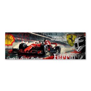 Impression Alu Dibond – Rubix – F1 Scuderia – 15x45cm